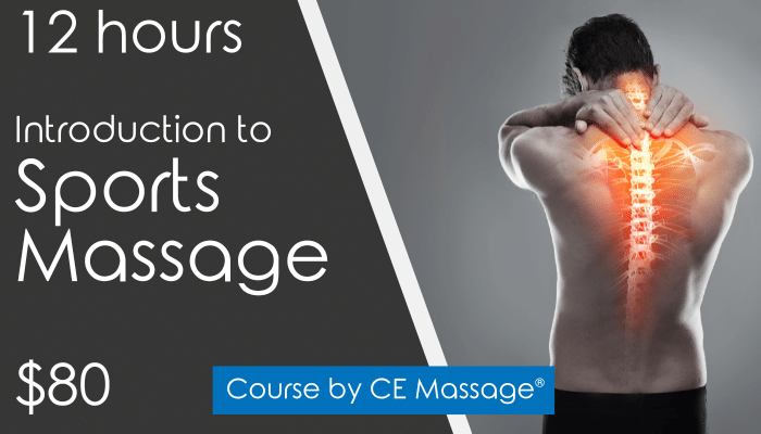 12 hr Sports Massage Course from CEMassage.com
