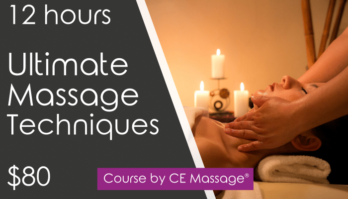 12 hr Ultimate Massage Techniques Course from CEMassage.com