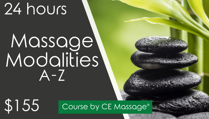 24 hr Massage Modalities Course from CEMassage.com