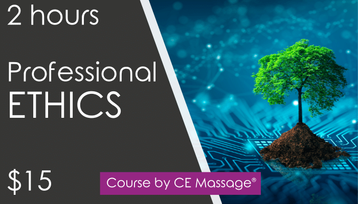 2 hr Professional Ethics from CEMassage.com