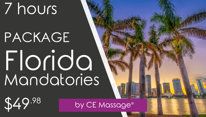 Florida Mandatory CEs Package from CEMassage.com